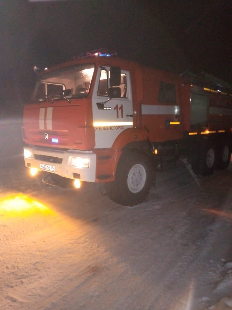 Пожар на ул. Гагарина в г. Железногорск