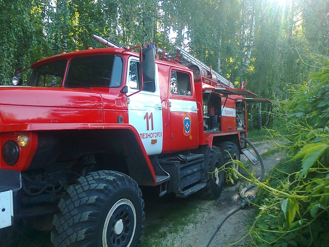 Пожар на ул. Мира в г. Железногорск   Курской области  ликвидирован